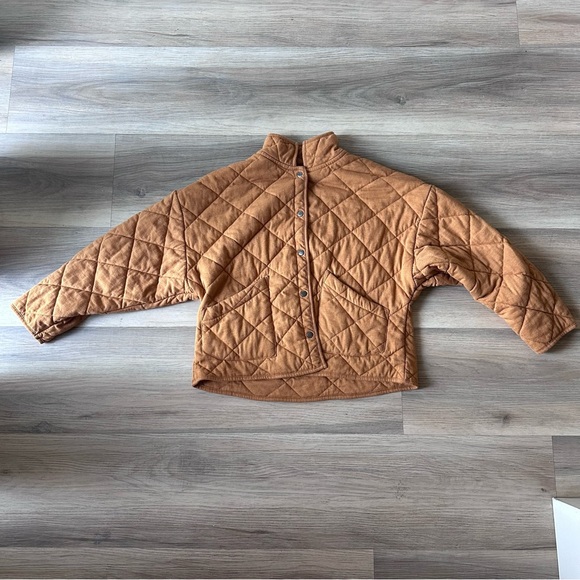 Z Supply Maya Camel Quilted Women's Jacket XS - Picture 2 of 8